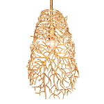 Подвесной светильник золотой в виде кораллов Coral Decor варинант исполнения - 2 | Loft Concept в Кирове