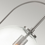 Подвесной светильник с прозрачным плафоном в форме шара в арочной подвеске Hinkley варинант исполнения - 16 | Loft Concept в Кирове