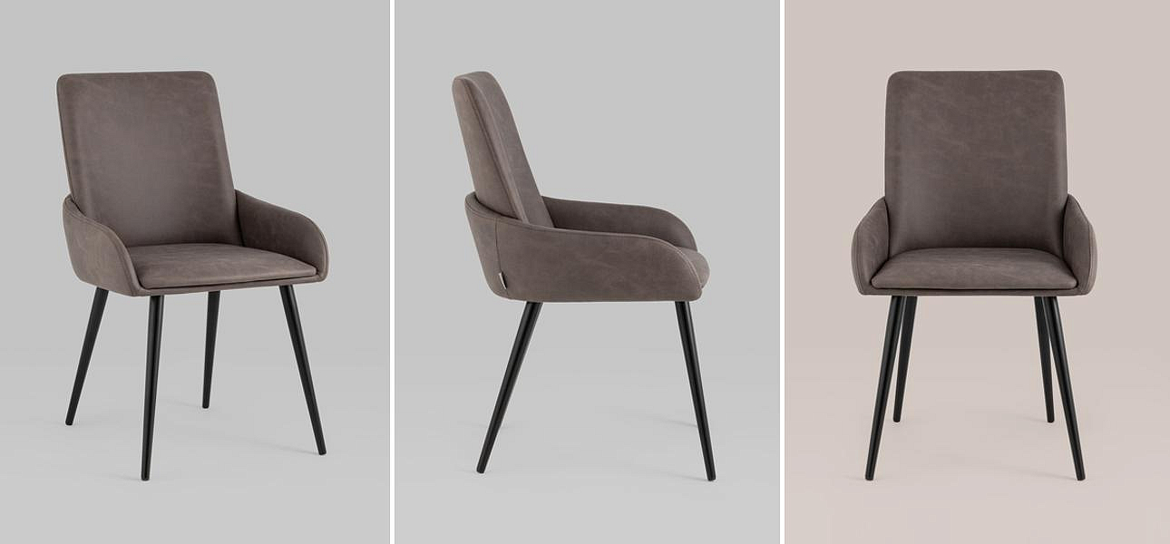 Стул Munchen Chair Коричневая Винтажная Экокожа Стул Munchen Chair Коричневая Винтажная Экокожа - Loft-Concept в Кирове