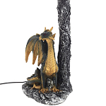 Настольная лампа Дракон Dragon Black Gold Table Lamp Синий Абажур варинант исполнения - 3 | Loft Concept в Кирове