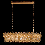 Люстра с декоративными элементами в виде крупных хрустальных цветов Palace Gardens варинант исполнения - 1 | Loft Concept в Кирове