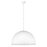 Подвесной светильник в форме купола белого цвета с ажурной бахромой Tactile Line варинант исполнения - 7 | Loft Concept в Кирове