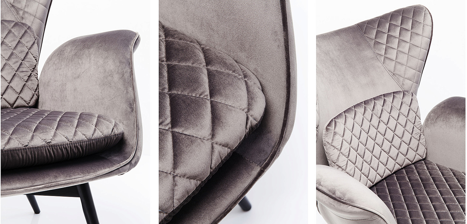 Кресло Gray Velvet Throne Кресло Gray Velvet Throne - Loft-Concept в Кирове