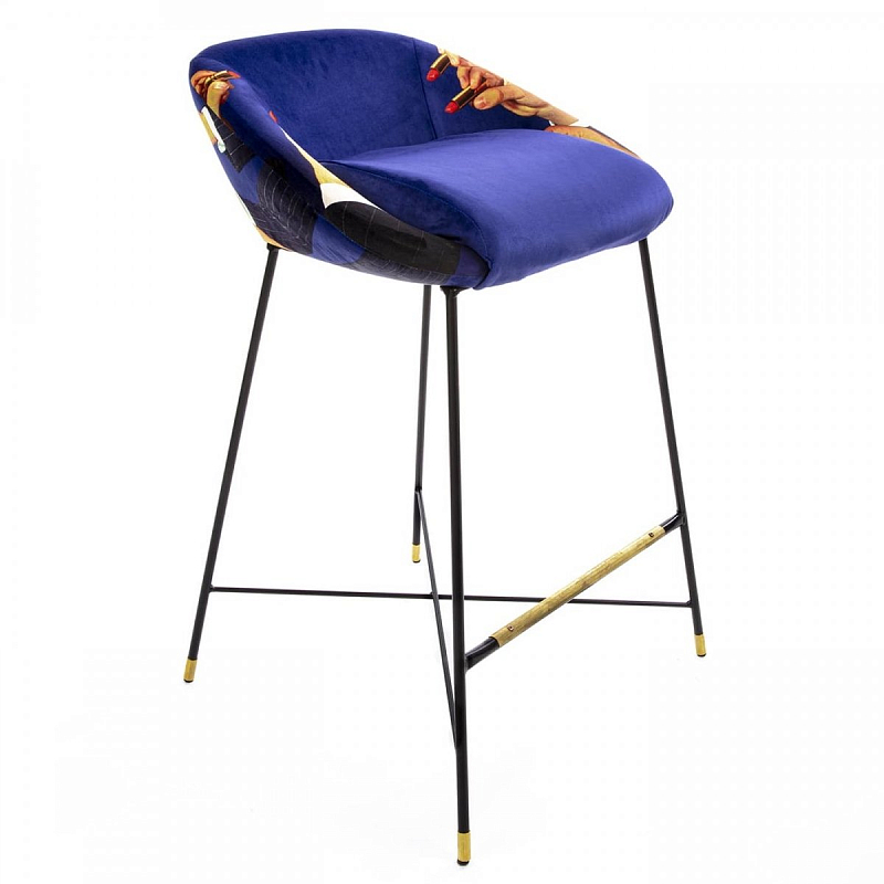 Барный стул Seletti High Stool Lipsticks Черный Фиолетовый Барный стул Seletti High Stool Lipsticks Черный Фиолетовый в Кирове | Loft Concept