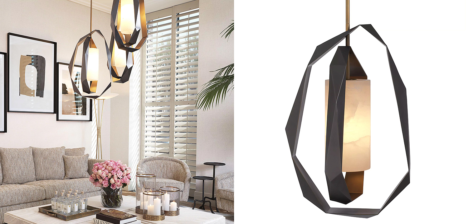 Подвесной светильник Eichholtz Chandelier Santos Double Подвесной светильник Eichholtz Chandelier Santos Double - Loft-Concept в Кирове