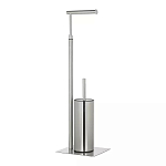 Держатель для туалетной бумаги с ершиком Chrome Bathroom Accessory варинант исполнения - 2 | Loft Concept в Кирове