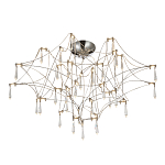 Потолочный светильник с тонким металлическим каркасом цвета хром Quasar варинант исполнения - 1 | Loft Concept в Кирове