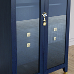 Дизайнерский шкаф витрина Elsa Dreams Blue с 4-мя ящиками варинант исполнения - 3 | Loft Concept в Кирове