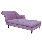 Кушетка фиолетовая с мягкой обивкой из велюра Michael Couch варинант исполнения - 1 | Loft Concept в Кирове