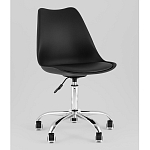 Офисный стул на металлическом основании EGGERY Black пластик варинант исполнения - 1 | Loft Concept в Кирове