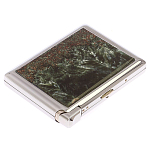 Портсигар с газовой зажигалкой из натурального камня Серафинит Stone Cigarettes Cases варинант исполнения - 4 | Loft Concept в Кирове
