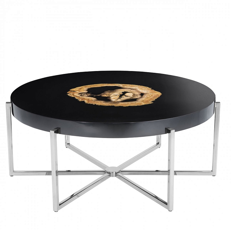 Журнальный стол Eichholtz Coffee Table Pompidou Черный Никель Журнальный стол Eichholtz Coffee Table Pompidou Черный Никель в Кирове | Loft Concept