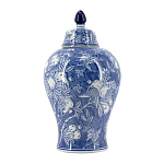 Ваза с крышкой в китайском стиле Гранатовое дерево Blooming Pomegranate варинант исполнения - 3 | Loft Concept в Кирове