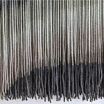 Пейзаж из нитей Макраме Wall decor Black and White Landscape варинант исполнения - 4 | Loft Concept в Кирове