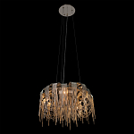 Люстра подвесная круглая с изогнутыми металлическими дугами и ниспадающими цепочками 65 см Atlantis Chain варинант исполнения - 13 | Loft Concept в Кирове