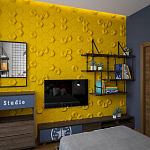 Гипсовая 3D Панель M-41 A, B варинант исполнения - 3 | Loft Concept в Кирове