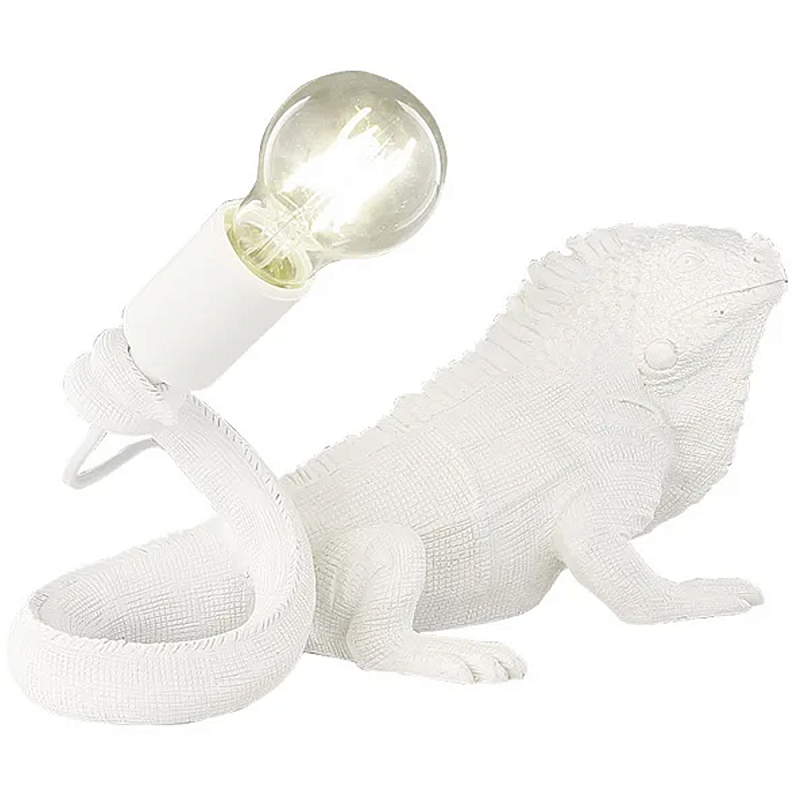 Настольная лампа в виде ящерицы Игуана Iguana Table Lamp Белый Настольная лампа в виде ящерицы Игуана Iguana Table Lamp Белый в Кирове | Loft Concept