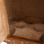 Декоративная винтажная печка из глины с инкрустацией Rarity варинант исполнения - 3 | Loft Concept в Кирове