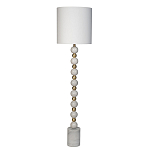 Торшер мраморный с белым абажуром Floor lamp Jewelry варинант исполнения - 1 | Loft Concept в Кирове