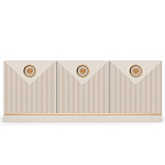 ТВ-тумба с 3-мя фактурными дверцами Satin Furniture варинант исполнения - 2 | Loft Concept в Кирове