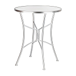 Столик приставной с круглой столешницей на серебристом основании Scenical Table варинант исполнения - 1 | Loft Concept в Кирове