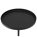 Кофейный столик с круглой чёрной столешницей и мраморным основанием Exquisite Practicality варинант исполнения - 2 | Loft Concept в Кирове