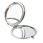 Зеркало карманное двухстороннее круглое из натурального камня Серафинит в подарочной упаковке Silver Stone Mirrors варинант исполнения - 2 | Loft Concept в Кирове