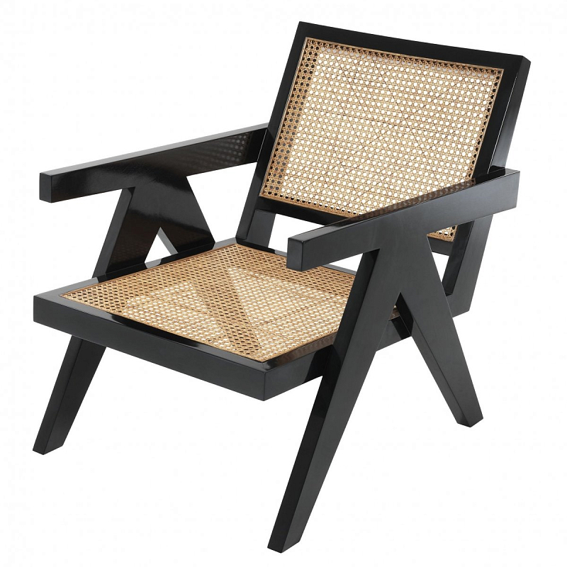 Кресло Eichholtz Chair Adagio Черный Бежевый Кресло Eichholtz Chair Adagio Черный Бежевый в Кирове | Loft Concept