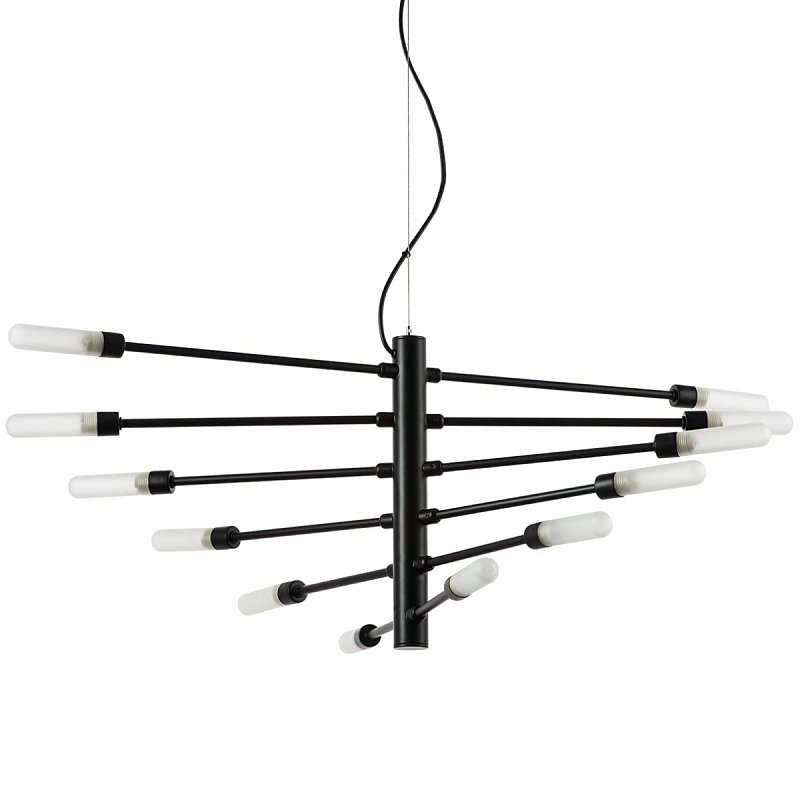 Люстра Gradenigo Chandelier 12 Черный Белый Люстра Gradenigo Chandelier 12 Черный Белый в Кирове | Loft Concept