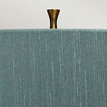 Настольная лампа с коническим дымчато-зелёным абажуром из искусственного шёлка Quintiesse варинант исполнения - 4 | Loft Concept в Кирове