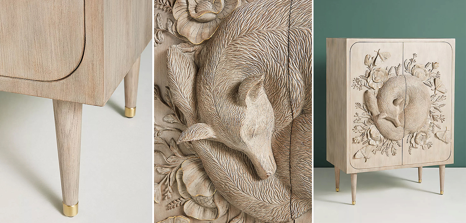 Шкаф Handcarved Land & Sky Cabinet Шкаф Handcarved Land & Sky Cabinet - Loft-Concept в Кирове
