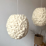 Светильник вязаный из шерсти Wool Oval варинант исполнения - 1 | Loft Concept в Кирове