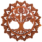 Панно из дерева круглое Osier Panel With Trees варинант исполнения - 1 | Loft Concept в Кирове