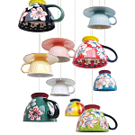 Подвесные светильники в виде чаши с цветочным орнаментом Flower Reversal варинант исполнения - 2 | Loft Concept в Кирове