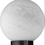 Бра цилиндрической формы чёрного цвета с 2-мя плафонами Marble Glow варинант исполнения - 5 | Loft Concept в Кирове