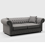 Мебельная ткань Шенилл серый цвет 142 см T4-46 варинант исполнения - 7 | Loft Concept в Кирове