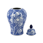 Ваза с крышкой в китайском стиле Гранатовое дерево Blooming Pomegranate варинант исполнения - 4 | Loft Concept в Кирове