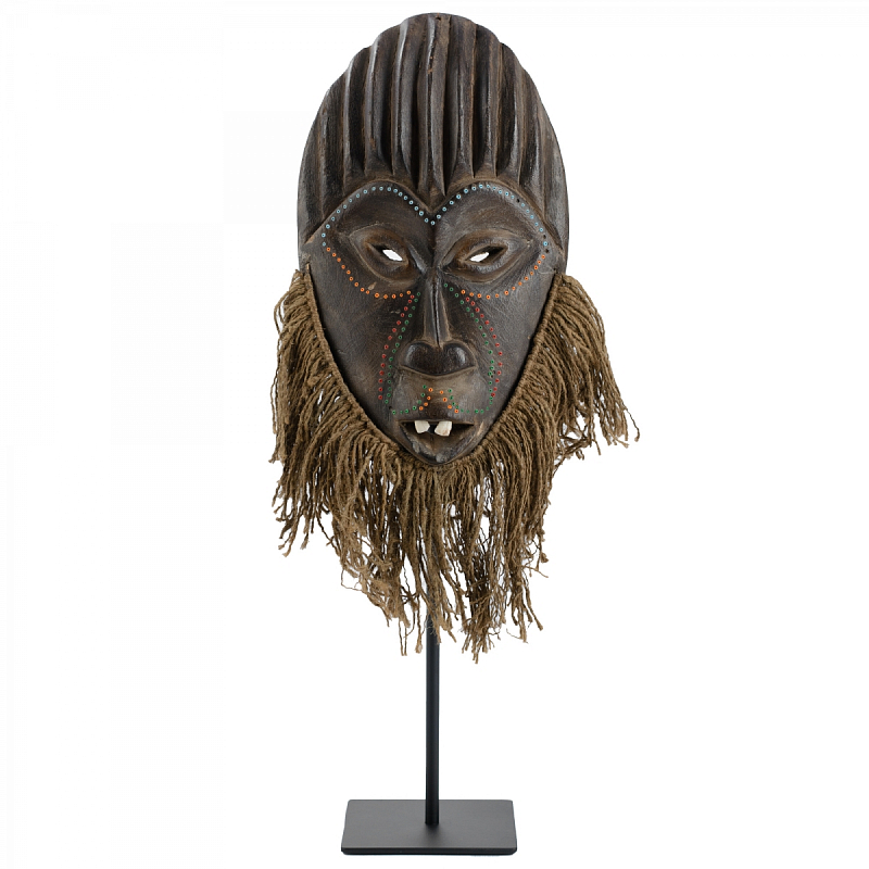 Маска African Mask Jituku Коричневый Черный Маска African Mask Jituku Коричневый Черный в Кирове | Loft Concept