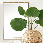 Зеркало прямоугольное в фактурной золотой раме Reflective Fabric варинант исполнения - 5 | Loft Concept в Кирове