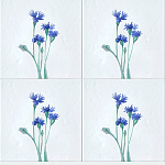 Плитка с узором Васильки варинант исполнения - 1 | Loft Concept в Кирове