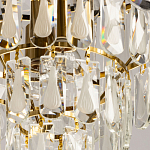 Люстра многоярусная с овальными прозрачными подвесками 36 см Harmonica варинант исполнения - 9 | Loft Concept в Кирове