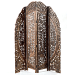 Ширма с  орнаментом ручная резьба Indian Antique Furniture варинант исполнения - 1 | Loft Concept в Кирове