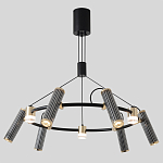 Люстра круглая с 9-ю цилиндрическими плафонами на магнитном креплении Bronze Concert варинант исполнения - 3 | Loft Concept в Кирове