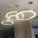 Люстра Light Ring Horizontal Латунь варинант исполнения - 2 | Loft Concept в Кирове