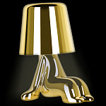 Настольная лампа фигурная цвета золото с гладким абажуром Высота 16 см Sophia варинант исполнения - 3 | Loft Concept в Кирове