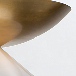 Подвесной светильник латунного цвета с конусовидным белым плафоном Quintiesse варинант исполнения - 12 | Loft Concept в Кирове