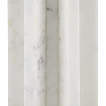 Настольная лампа мраморная с тканевым цилиндрическим абажуром Sharpened варинант исполнения - 1 | Loft Concept в Кирове