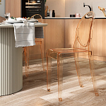 Прозрачный стул с янтарным оттенком LOUIS GHOST CHAIR варинант исполнения - 8 | Loft Concept в Кирове