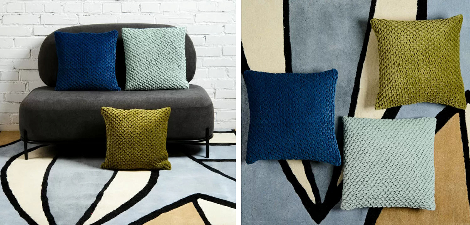 Подушка Purnama Quilting blue Подушка Purnama Quilting blue - Loft-Concept в Кирове