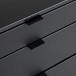 Комод из металла и кожи Guarin Chest of Drawers варинант исполнения - 5 | Loft Concept в Кирове